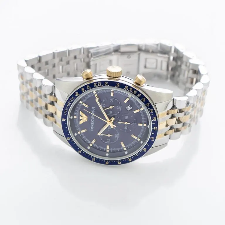 Emporio Armani Chronograph Blue Dial Men's Watch | AR8030